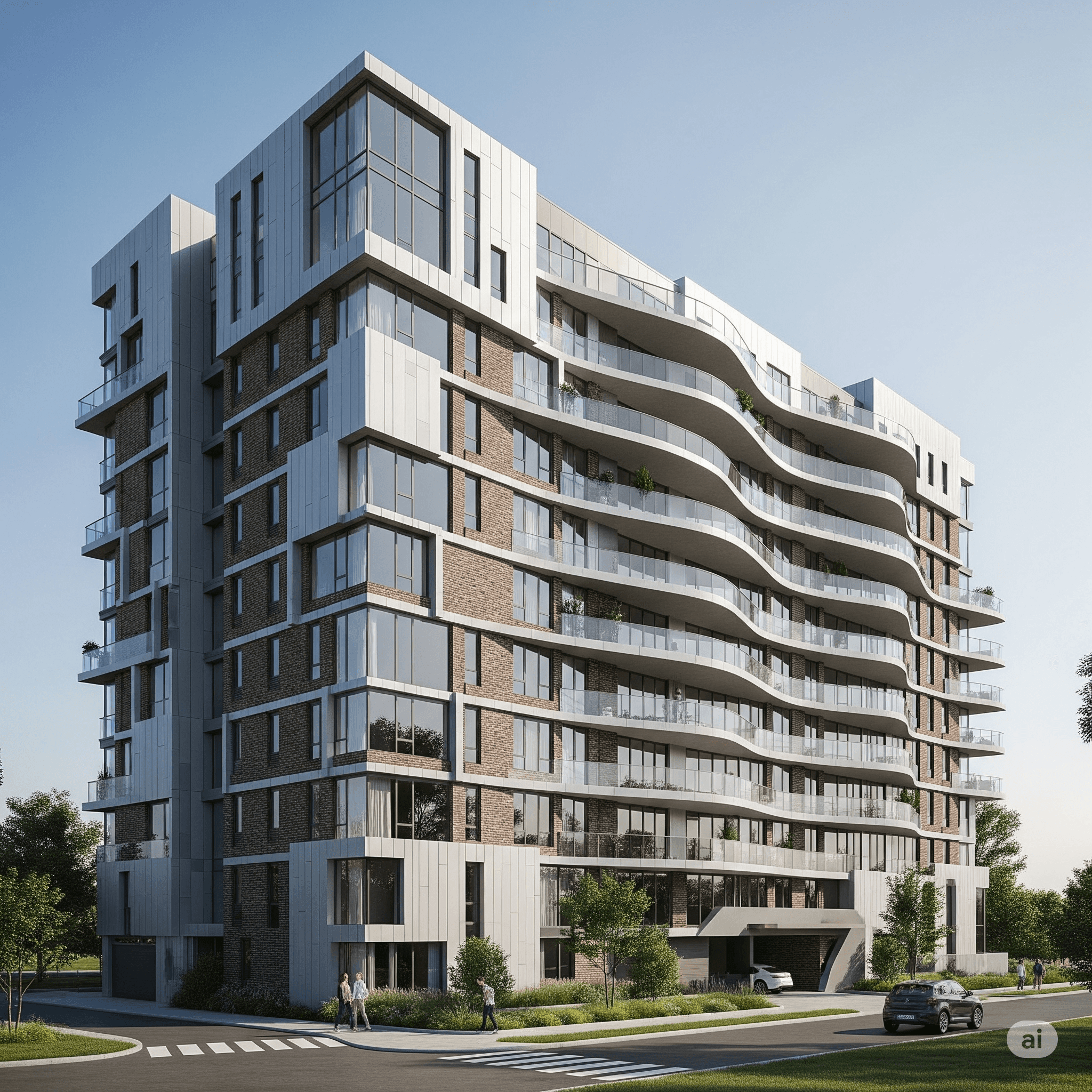 Development visualization · building exterior
