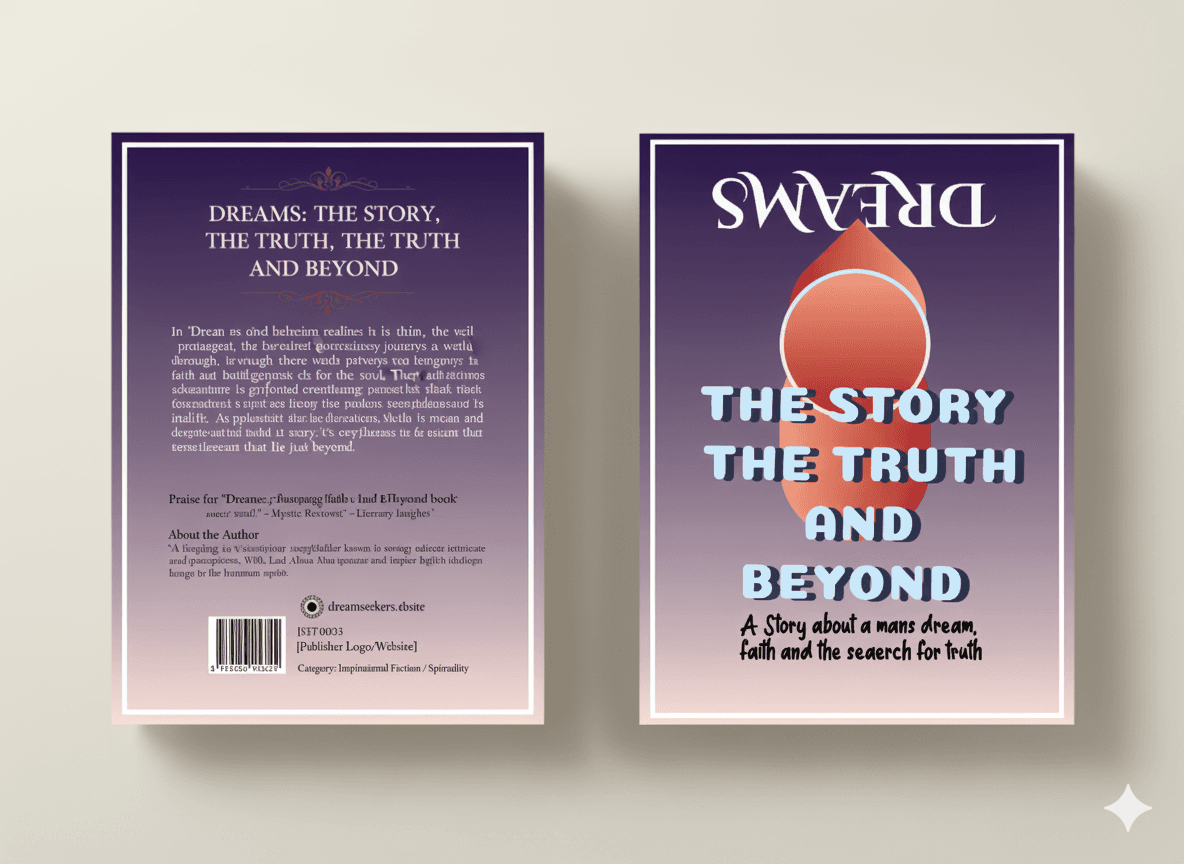 Book-cover mockup · front and back